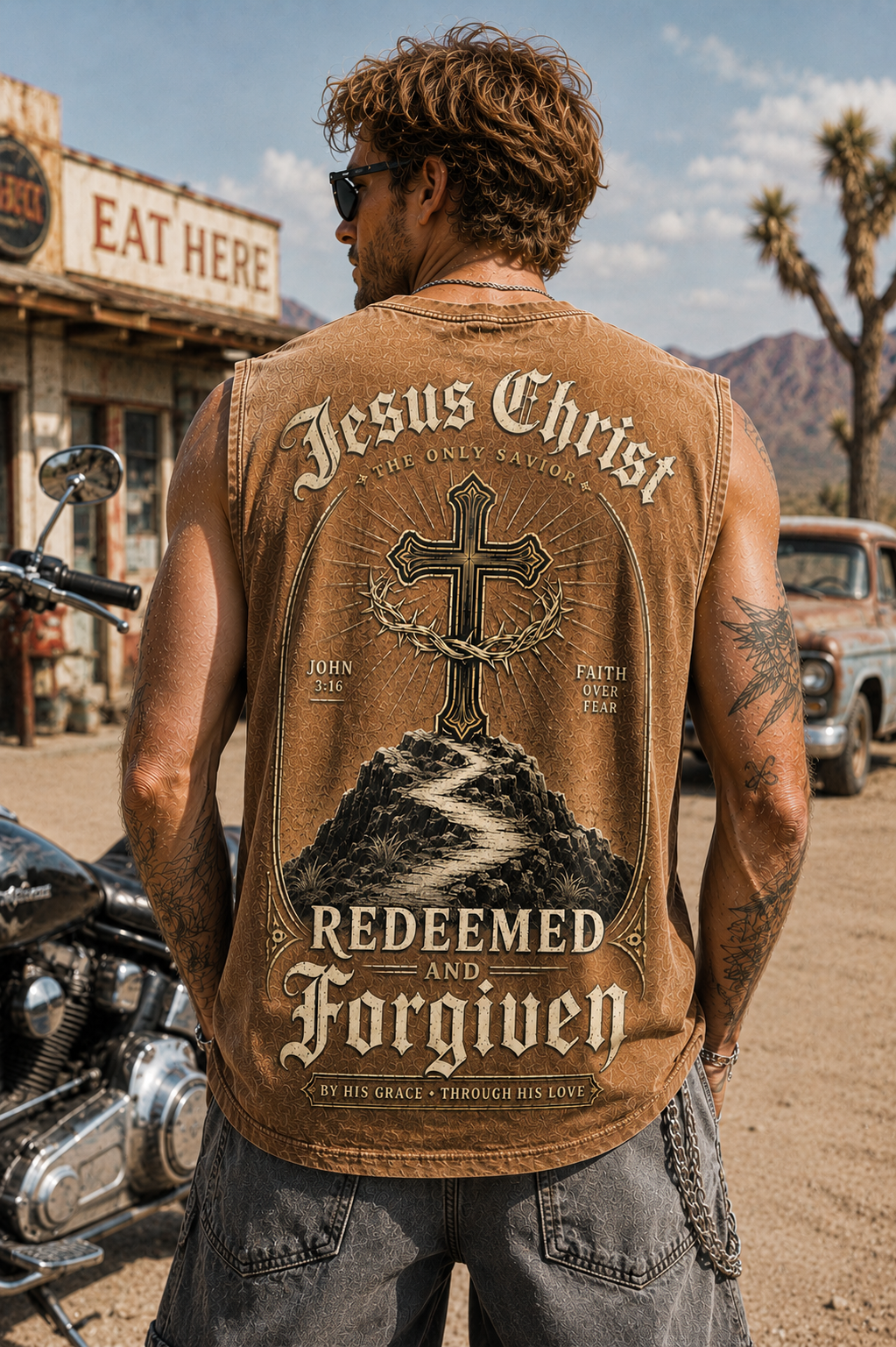 Washed Faith — Redeemed & Forgiven Muscle Tee