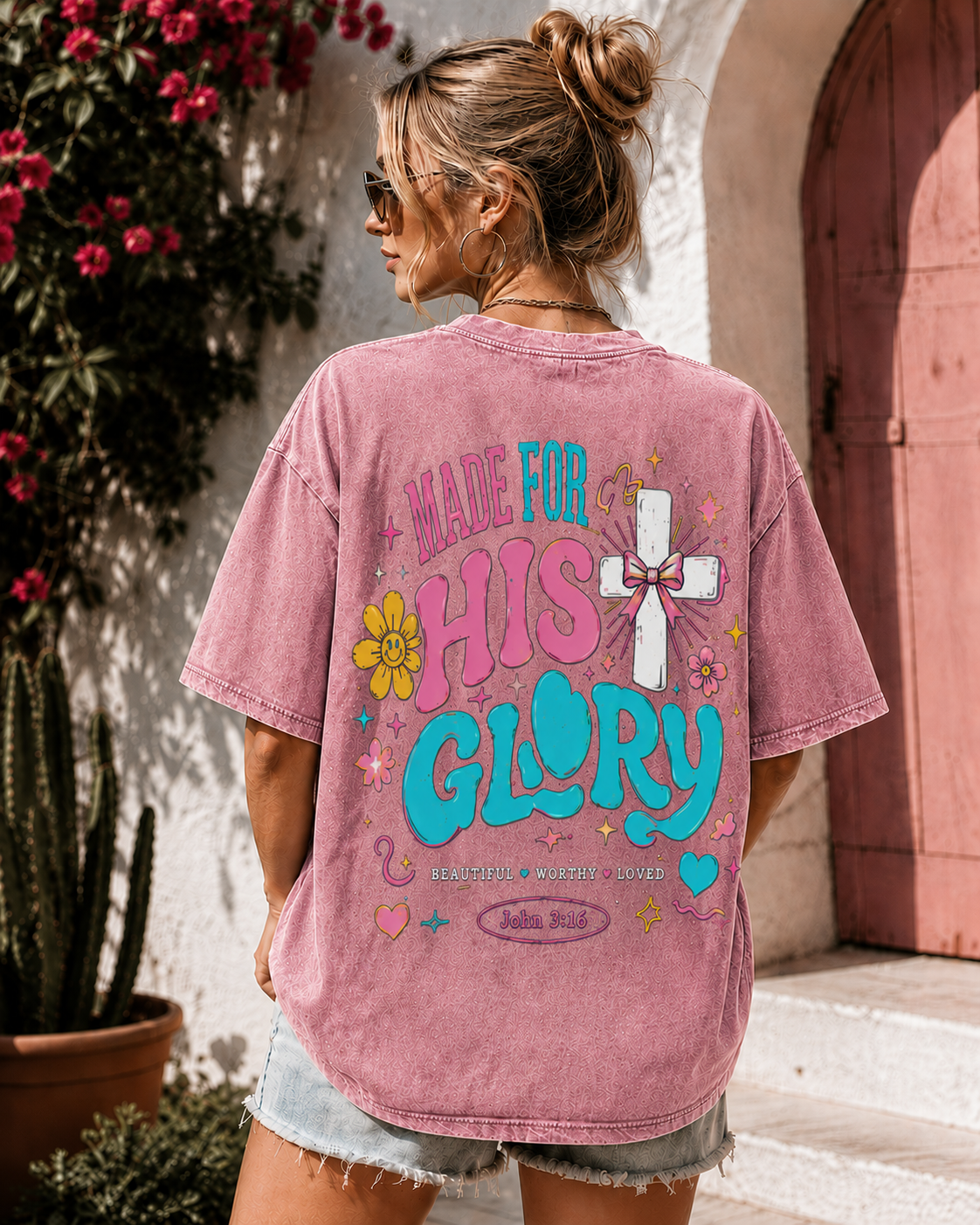 Made For His Glory – Vintage Faith Graphic Tee