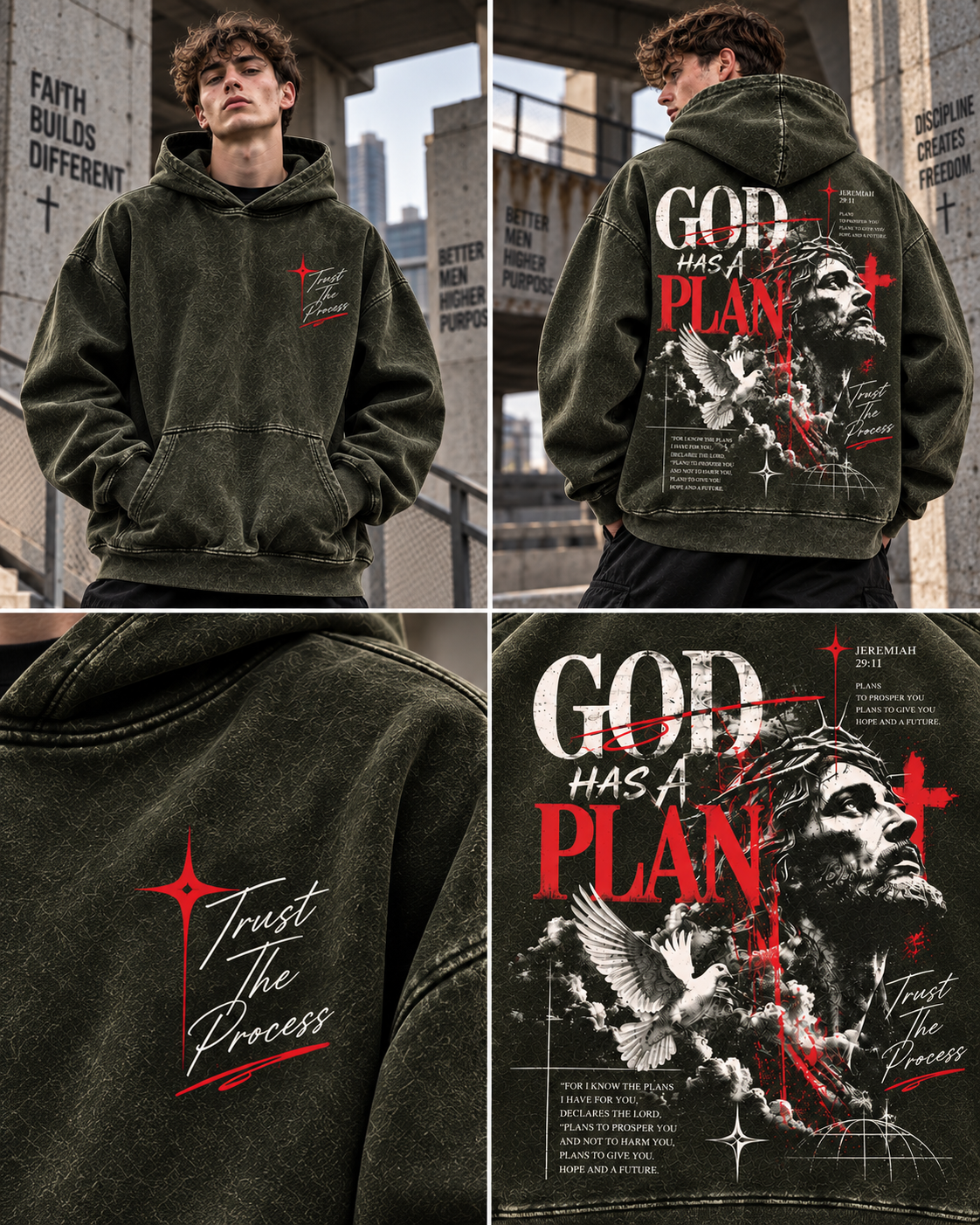 GOD Has A Plan – Faith Streetwear Hoodie