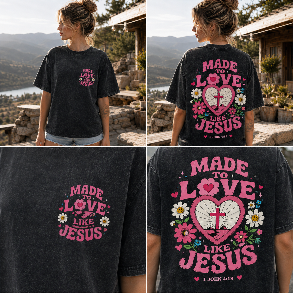 Made to Love Like Jesus – Vintage Christian Graphic Tee