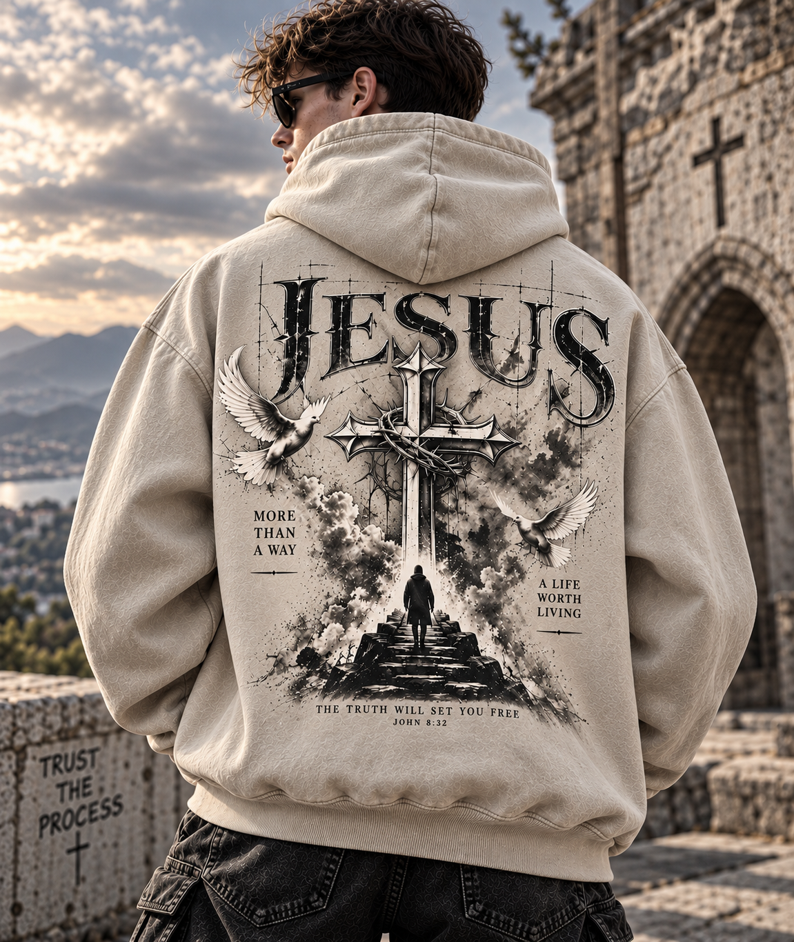 Jesus Faith Oversized Hoodie