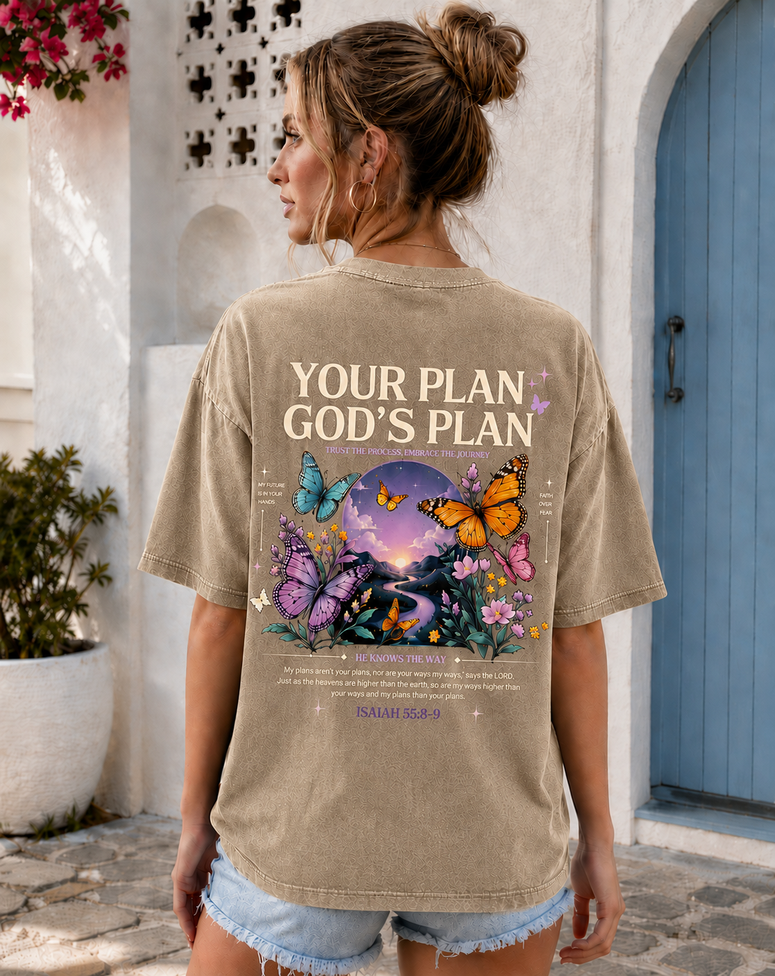 Your Plan God’s Plan – Vintage Washed Graphic Tee