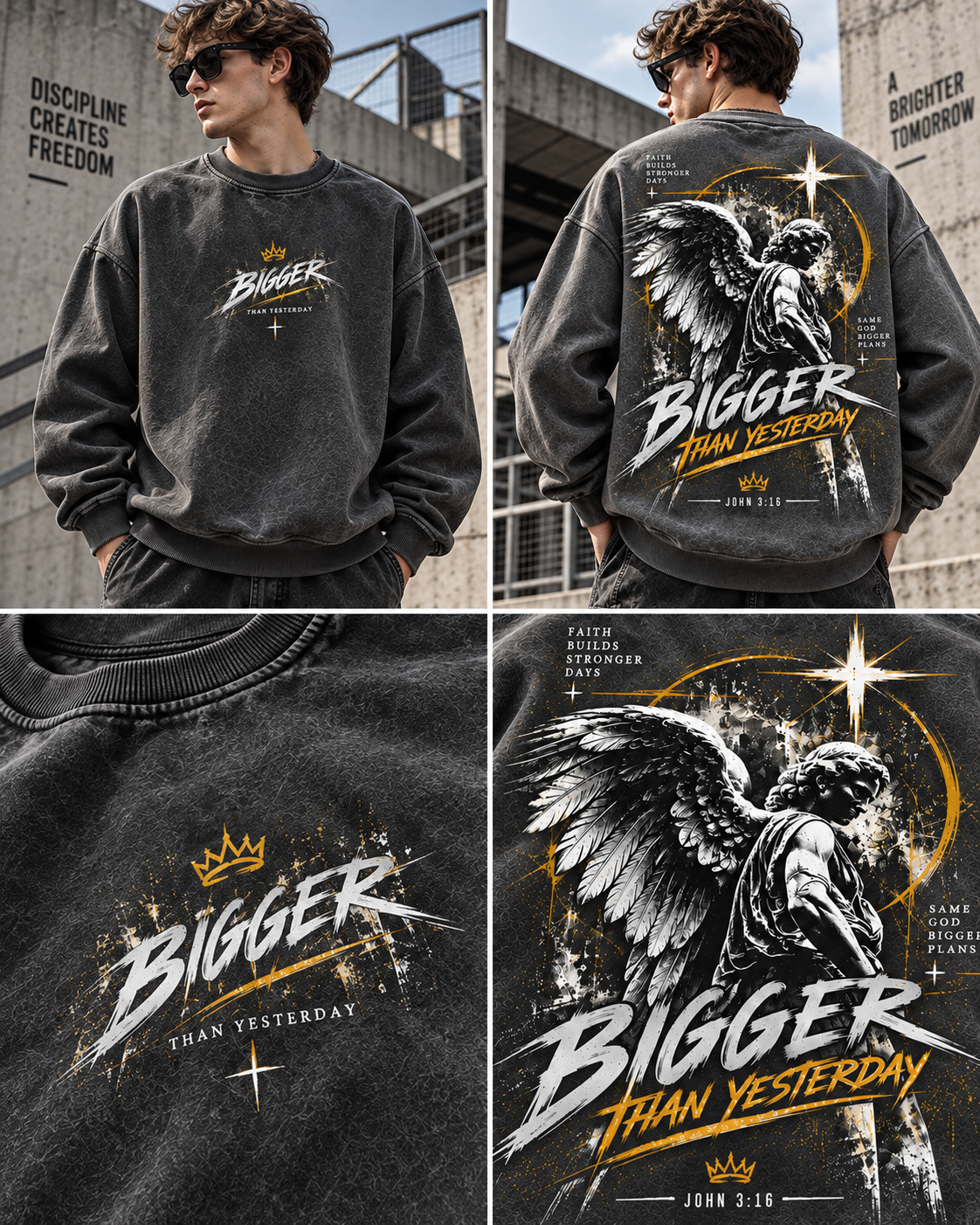 Bigger Than Yesterday – Vintage Faith Sweatshirt