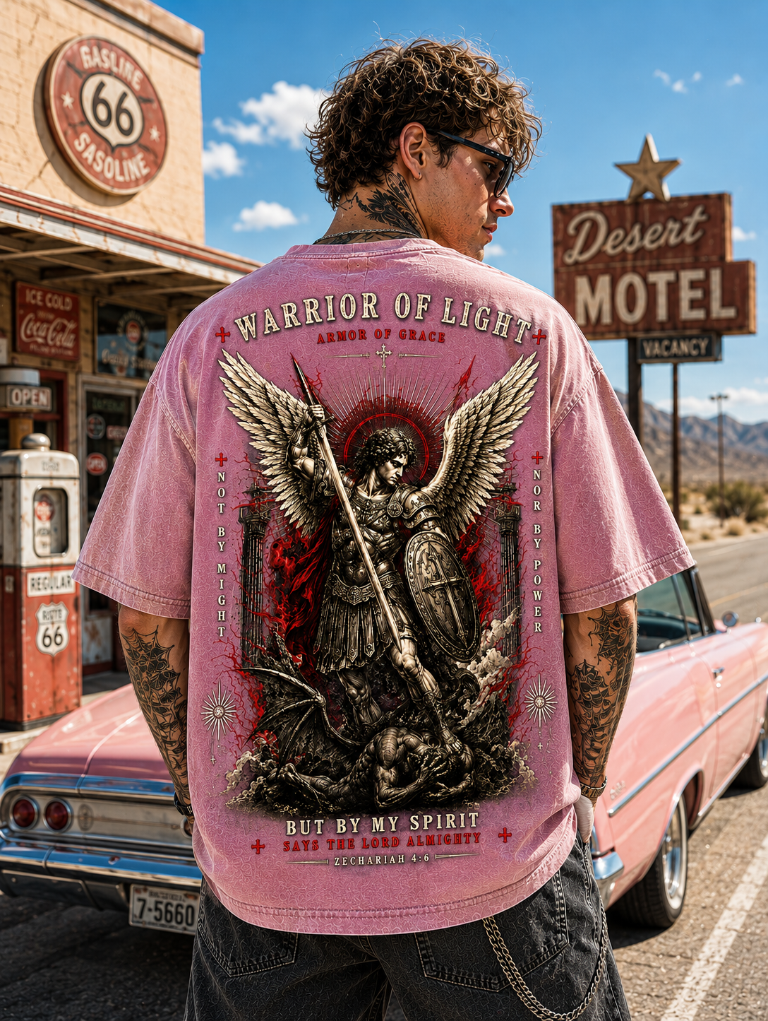 Warrior of Light™ – Vintage Washed Black Graphic Tee