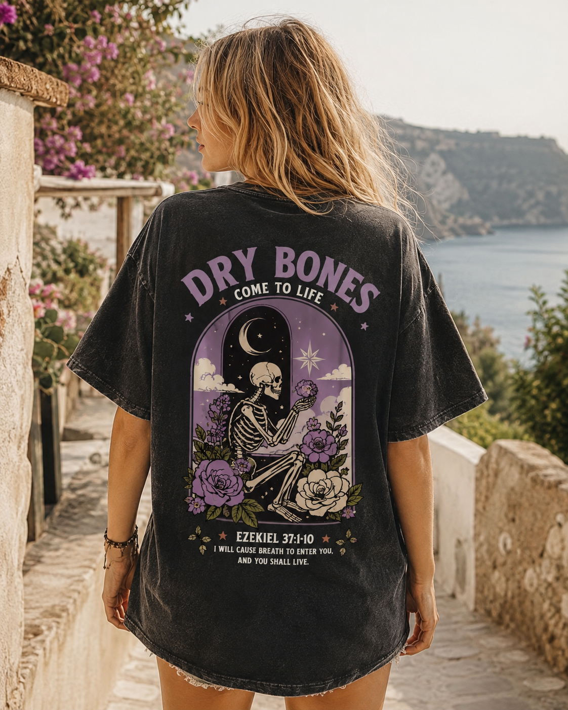 Dry Bones Come To Life Vintage Washed T-Shirt