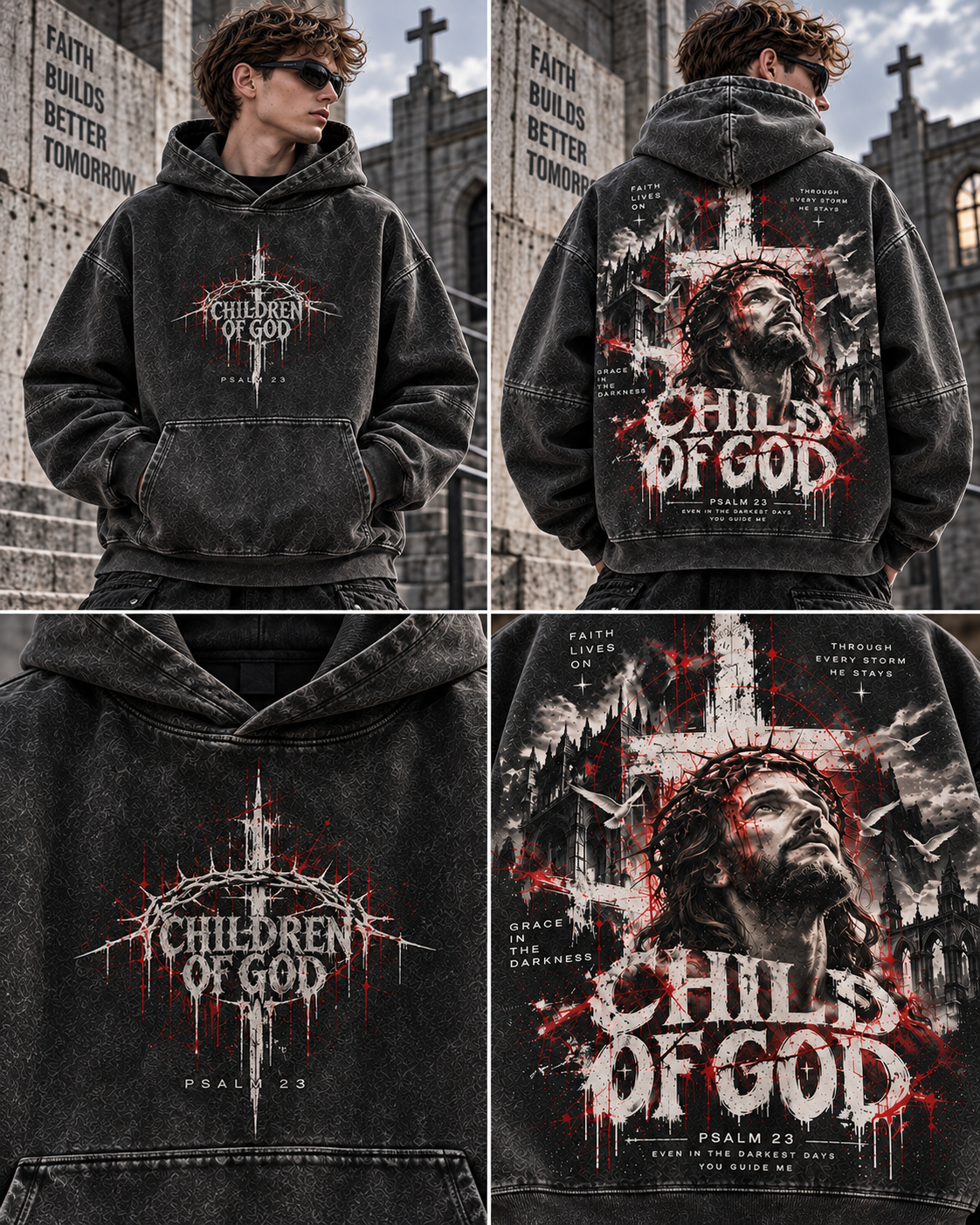 Children of God – Vintage Faith Hoodie
