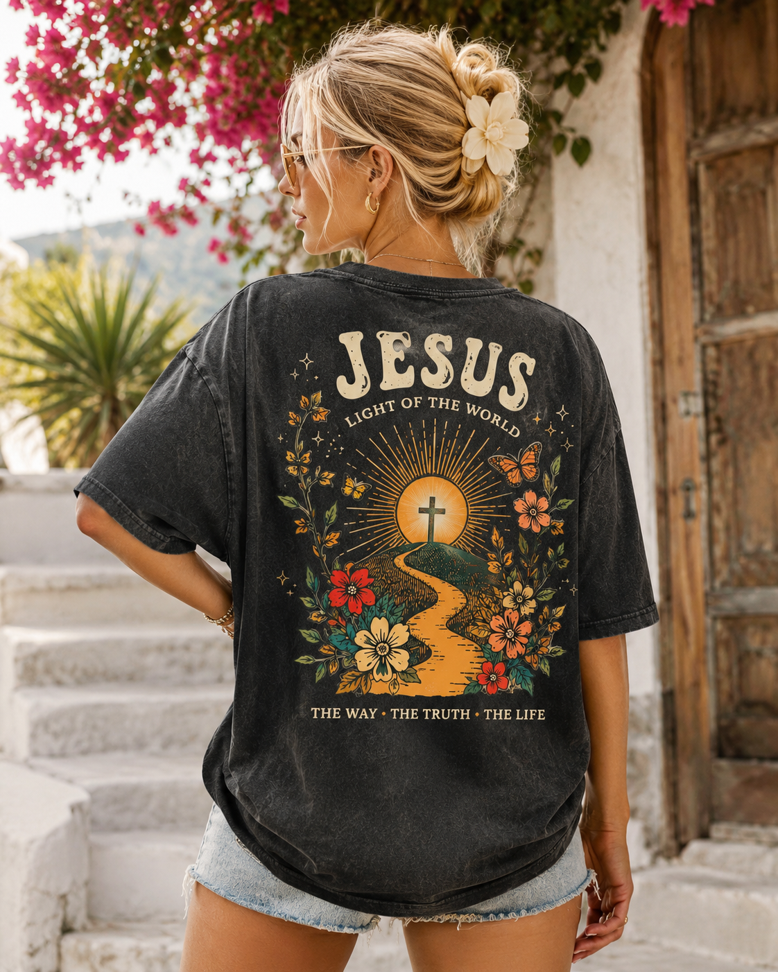 Jesus Vintage Washed Tee – Faith & Freedom