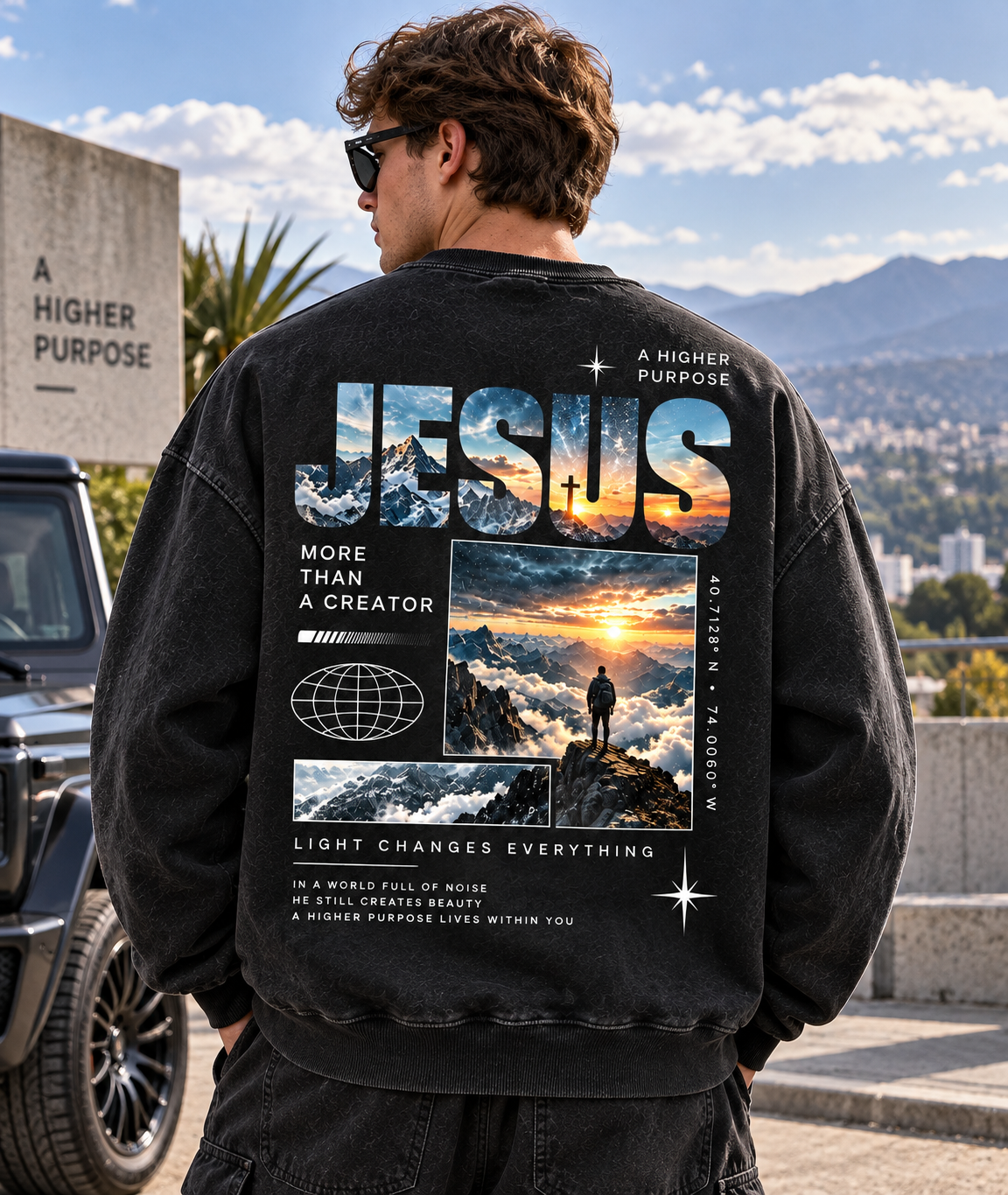 JESUS Higher Purpose Vintage Sweatshirt