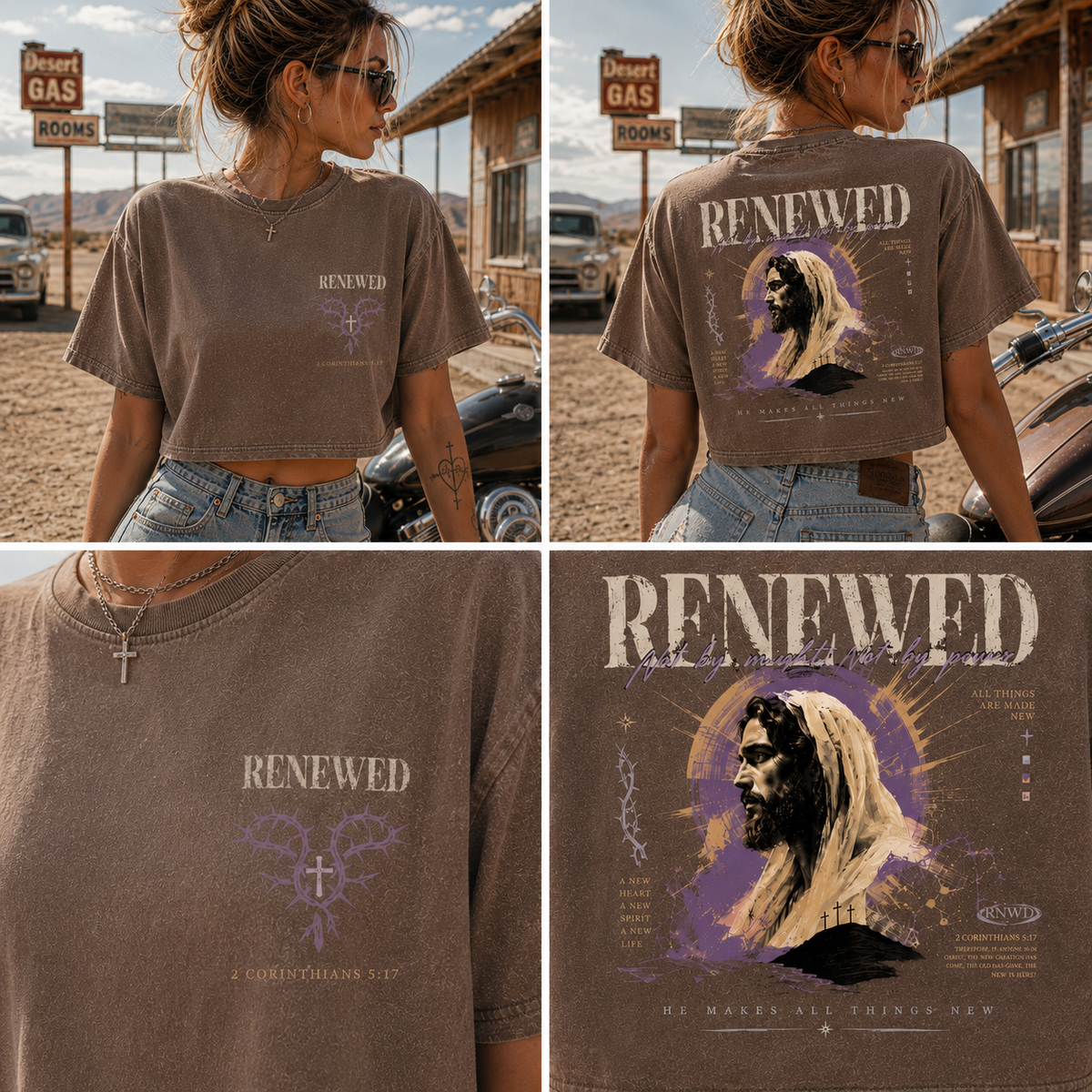 RENEWED Faith Graphic Crop Tee