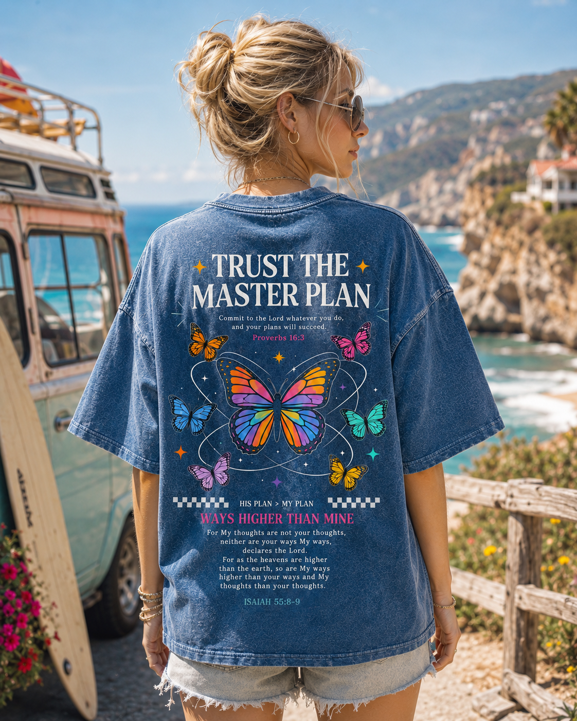 Trust The Master Plan – Vintage Butterfly Tee