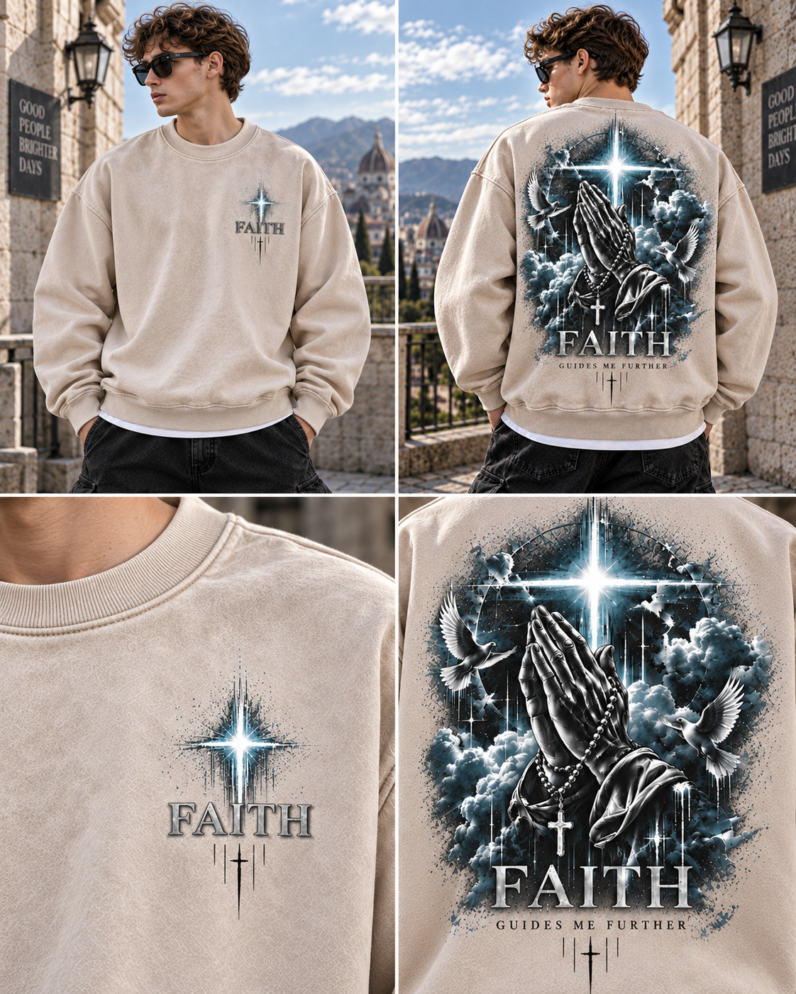 FAITH – Vintage Washed Graphic Sweatshirt