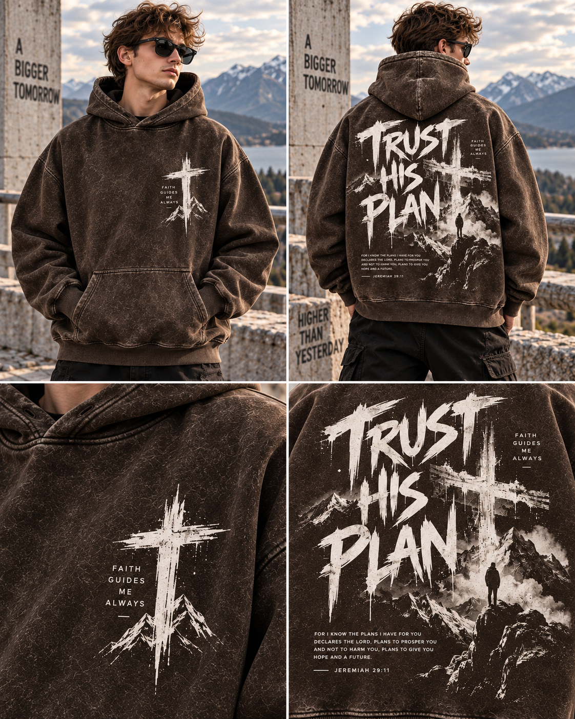 Trust His Plan – Vintage Faith Hoodie