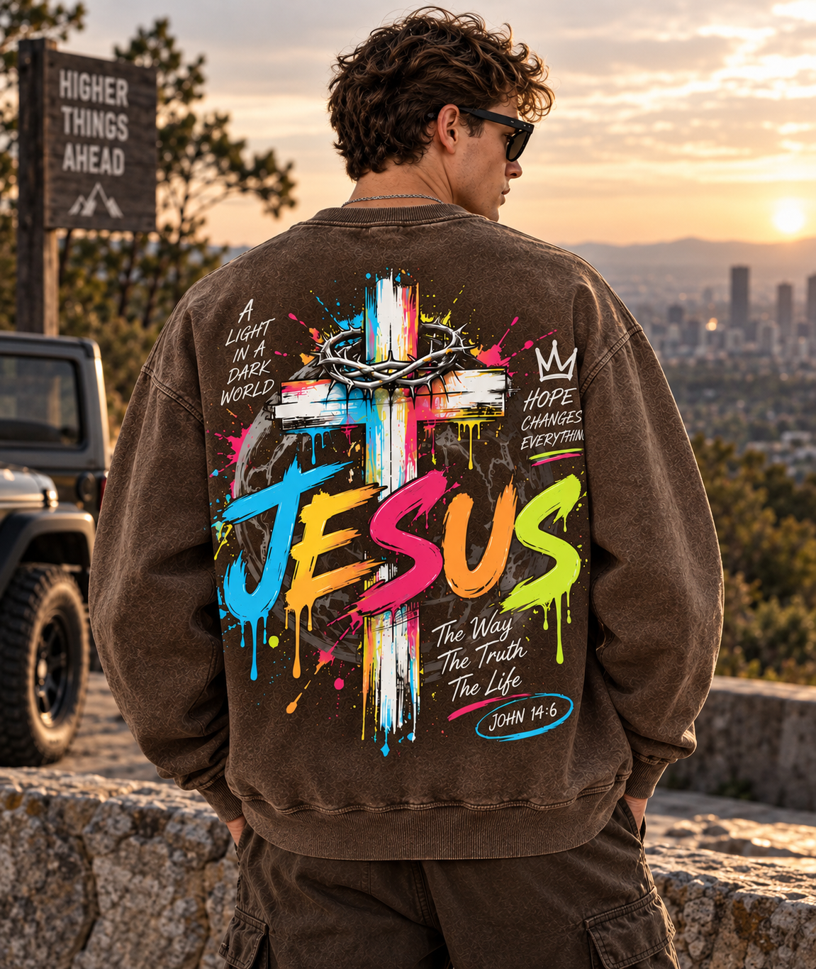 Faith Streetwear – Jesus Vintage Sweatshirt