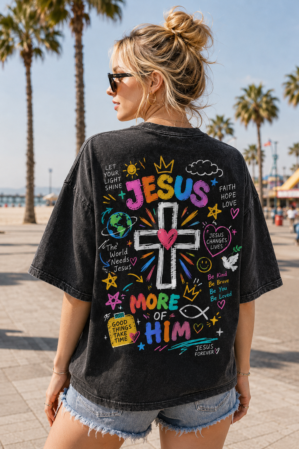 Vintage Jesus Cross Graphic Tee