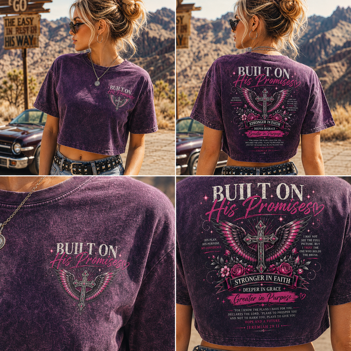 Built on His Promises – Faith Crop Top