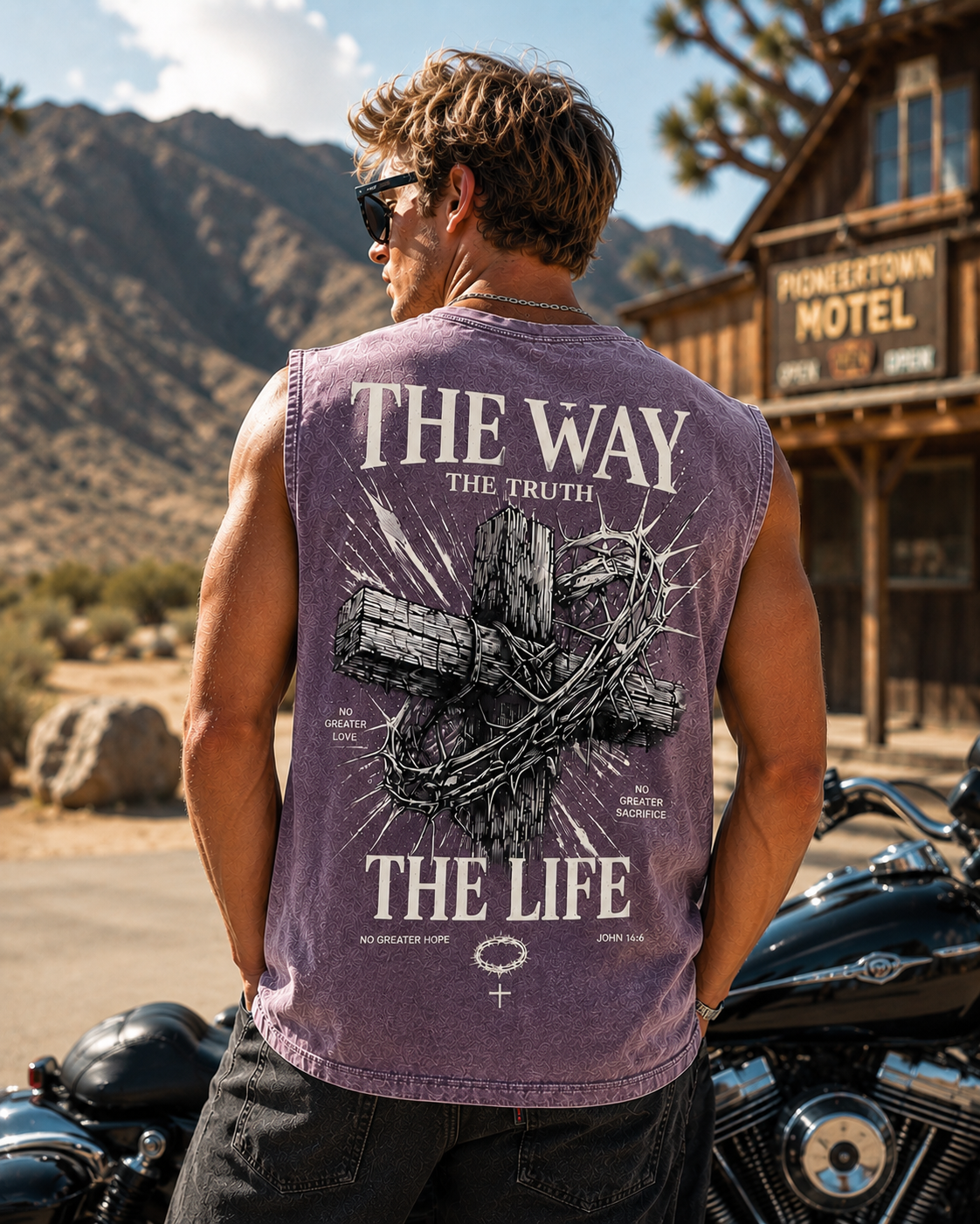 Washed Black “The Way, The Truth, The Life” Tank Top