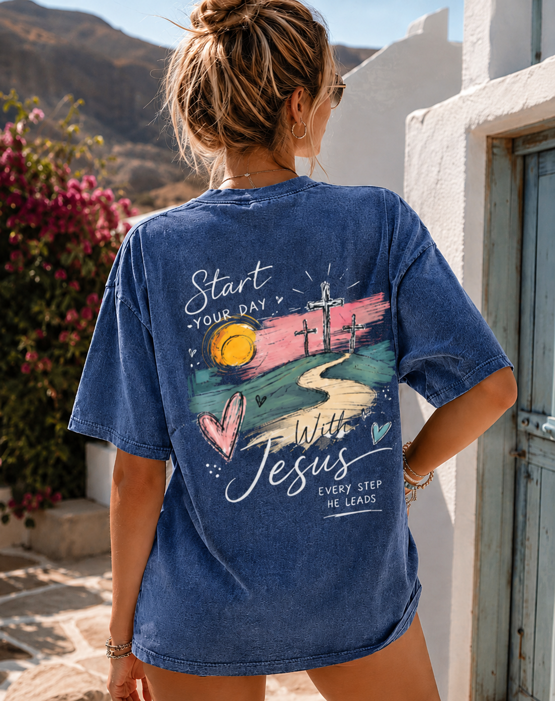 Vintage Jesus Graphic T-Shirt – Faith & Love