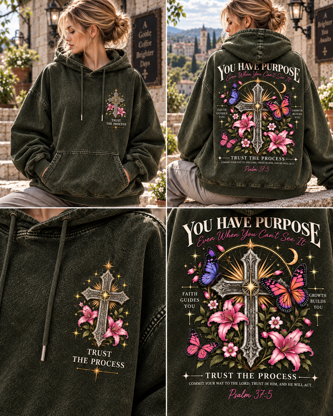 Purpose & Faith Vintage Hoodie