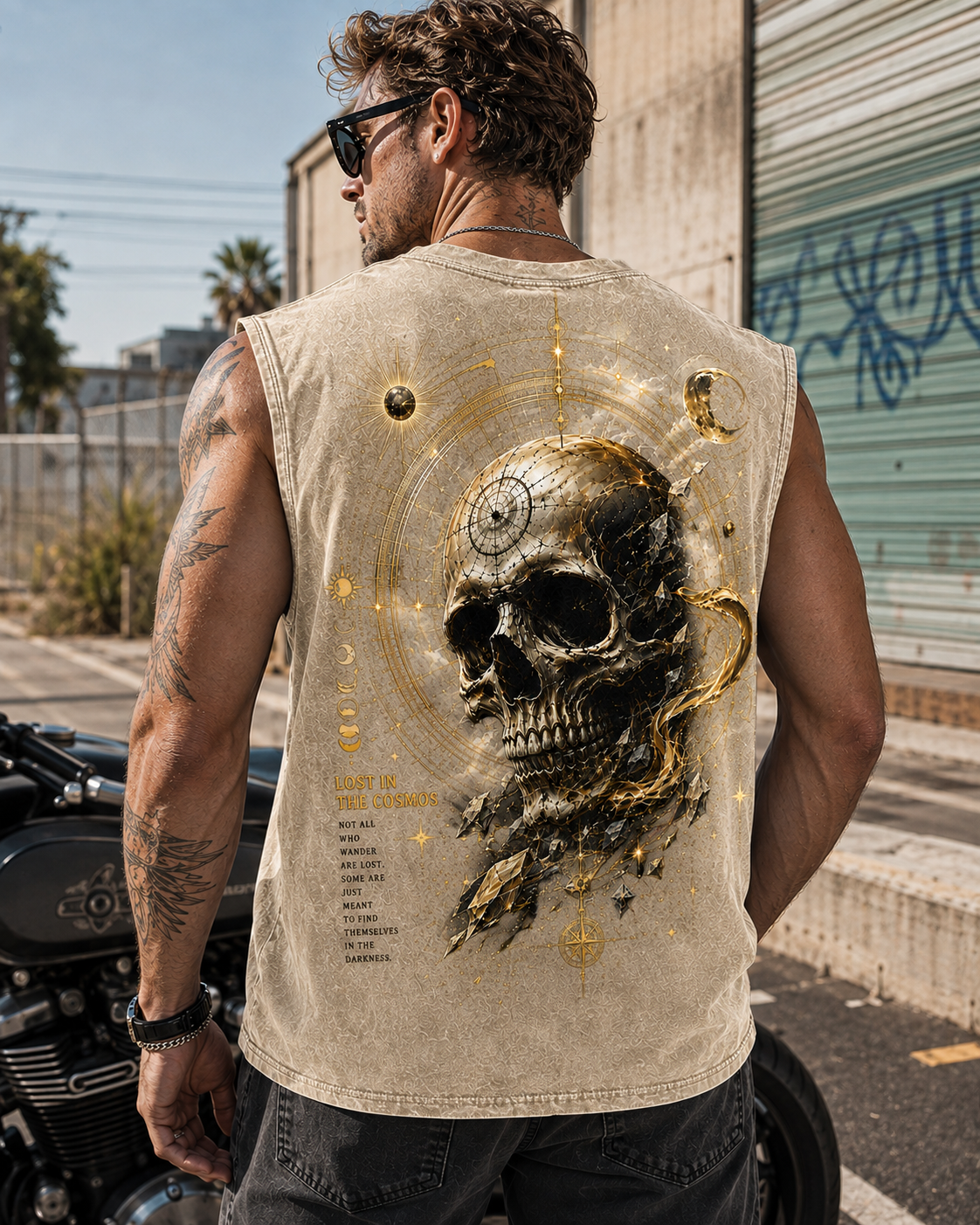 Cosmic Skull Washed Tee