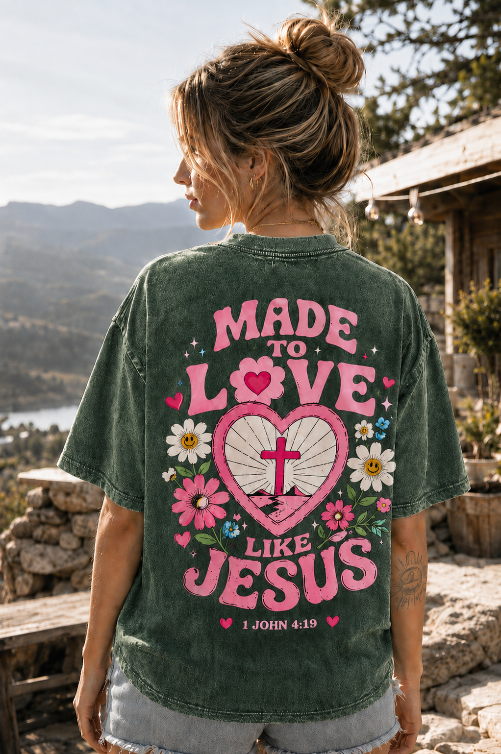 Made to Love Like Jesus – Vintage Christian Graphic Tee