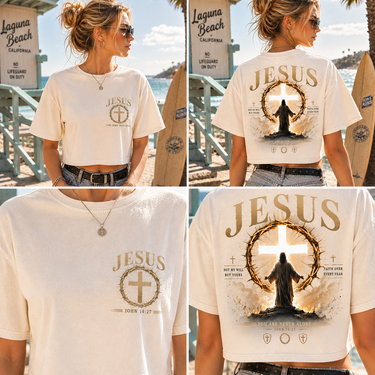 Jesus Faith Crop Top – Vintage Style