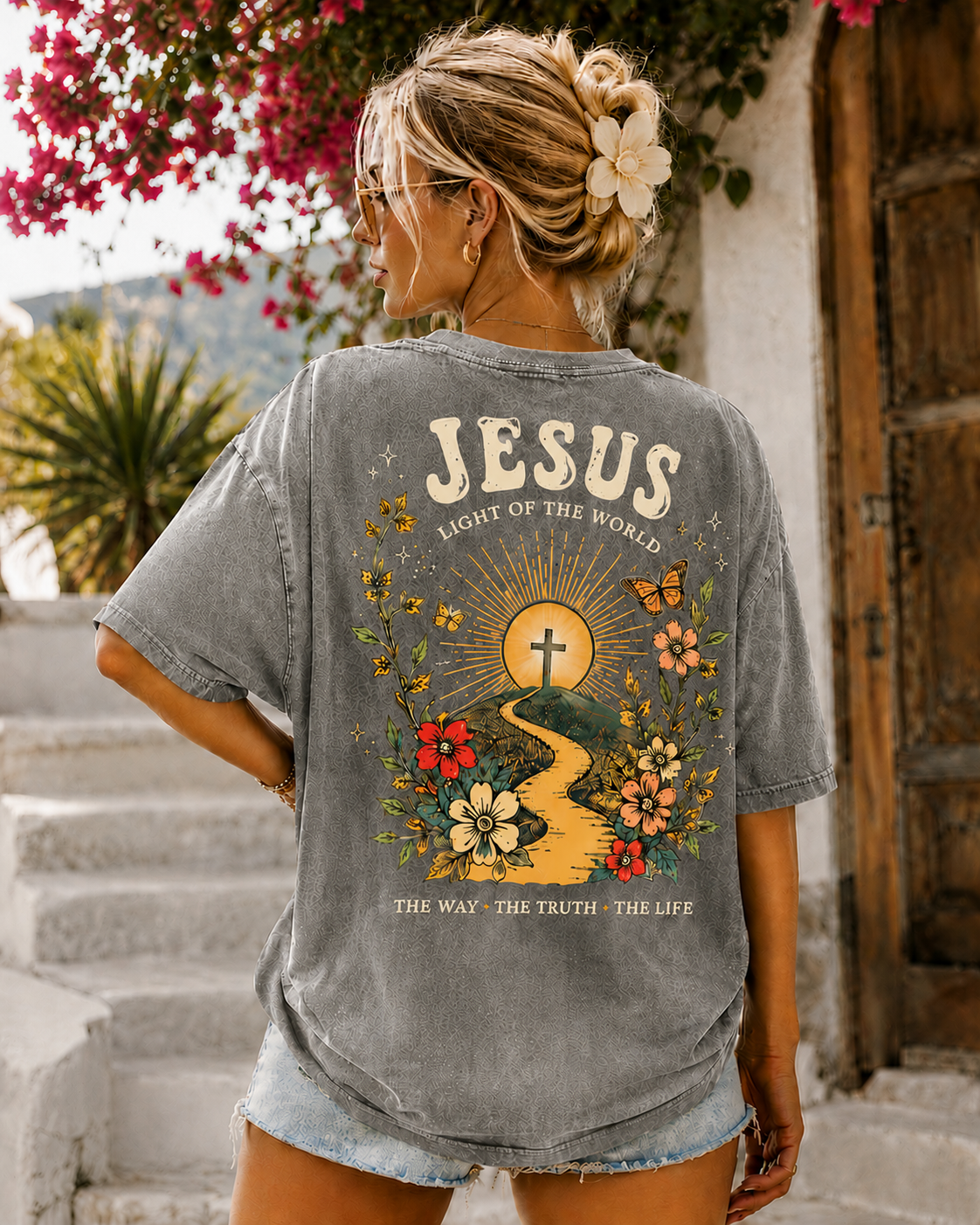 Jesus Vintage Washed Tee – Faith & Freedom