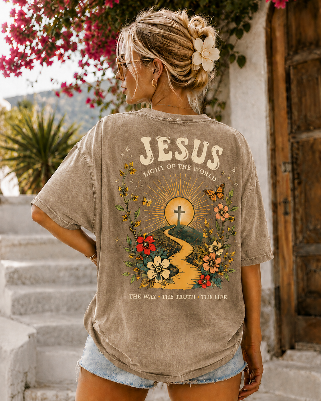 Jesus Vintage Washed Tee – Faith & Freedom
