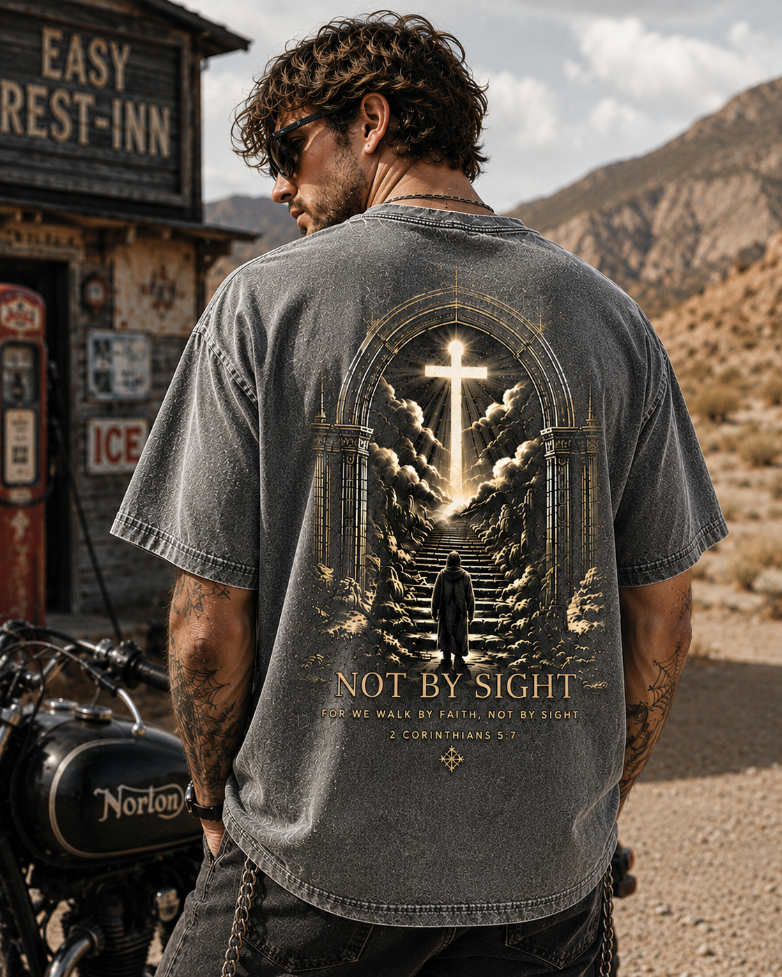 Not By Sight Vintage Faith Tee