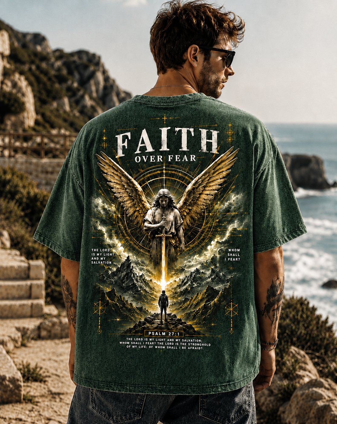 Faith Over Fear – Vintage Graphic T-Shirt
