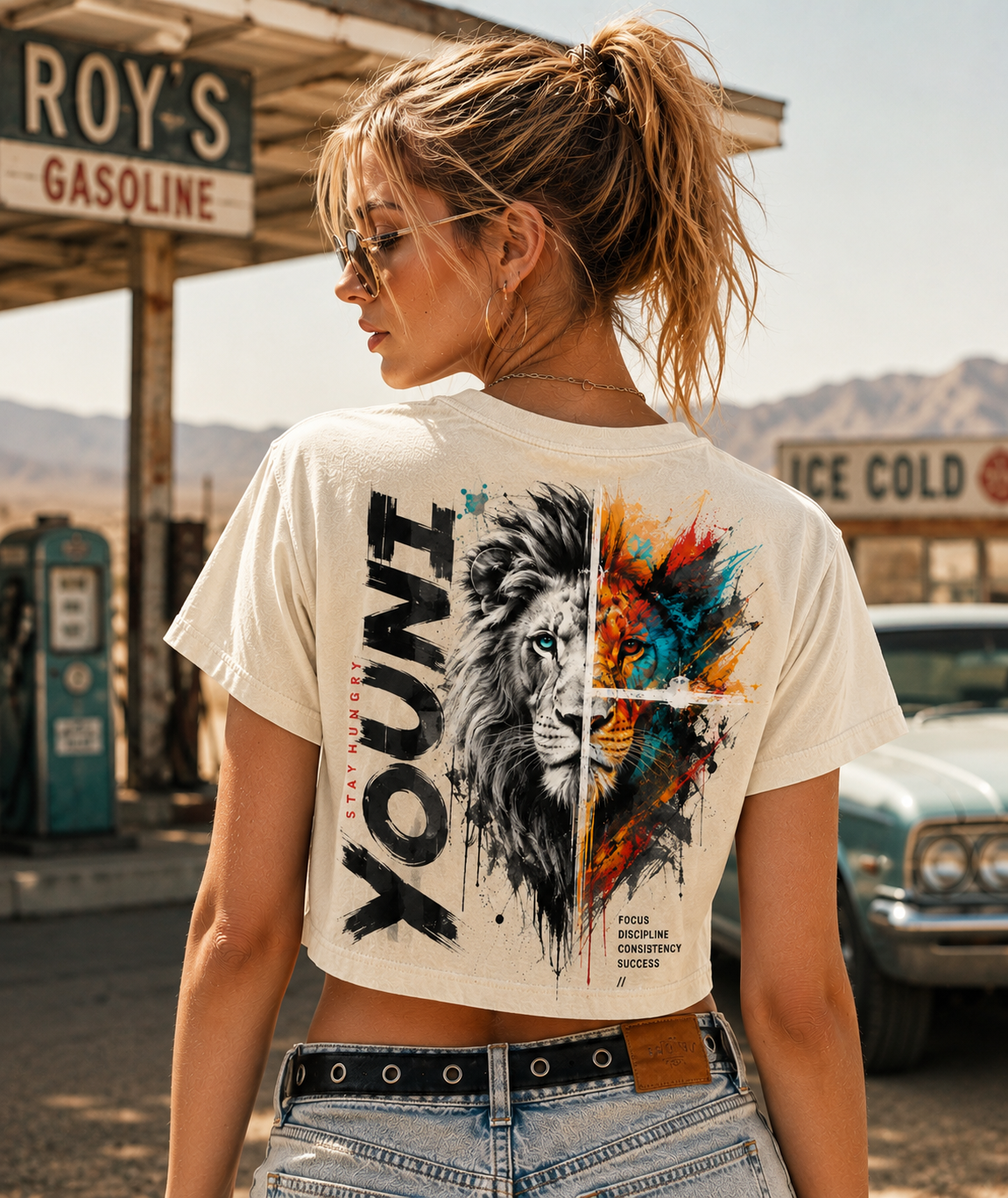 YOUNG Lion – Stay Hungry Crop Top