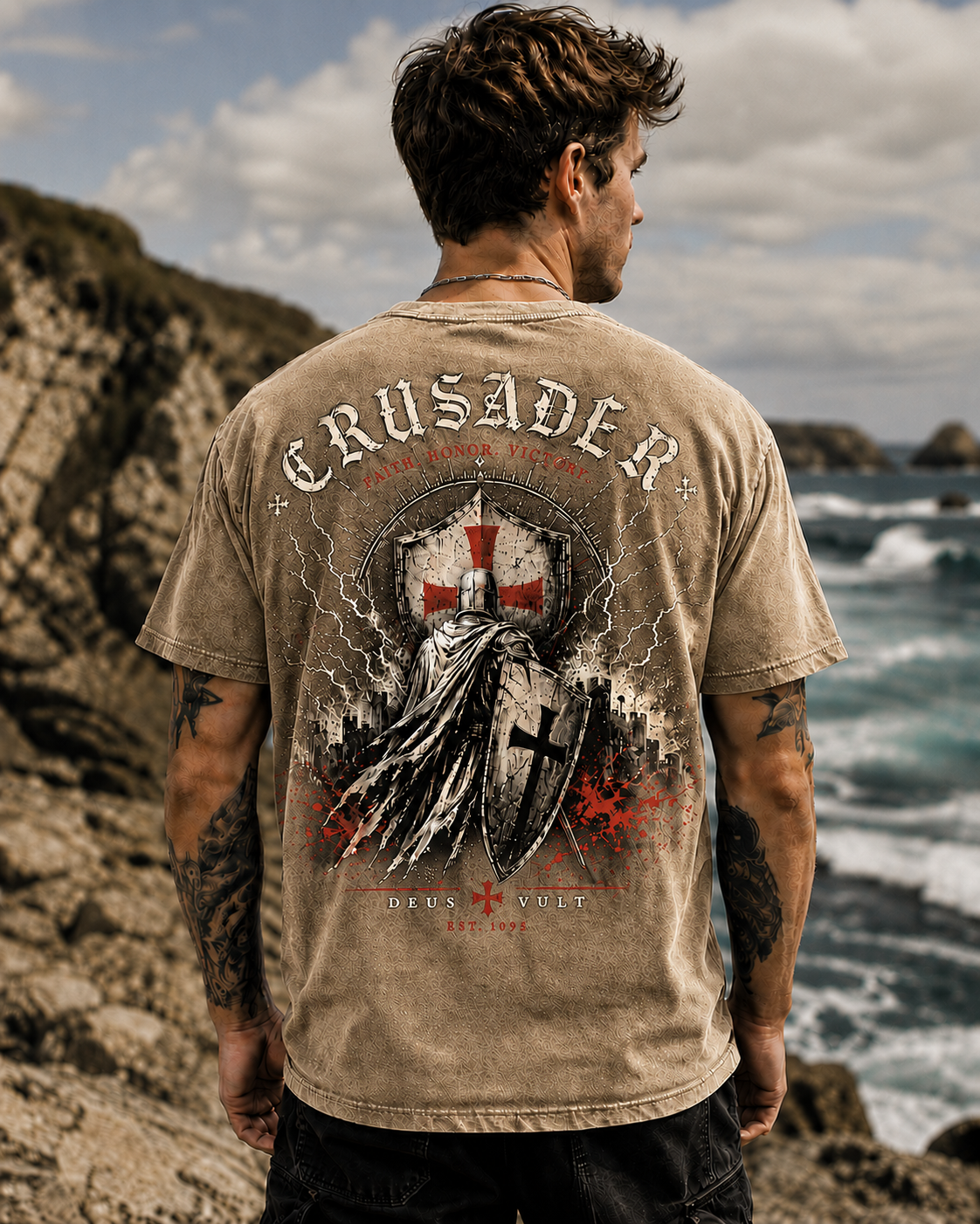 Crusader Vintage Washed Graphic Tee