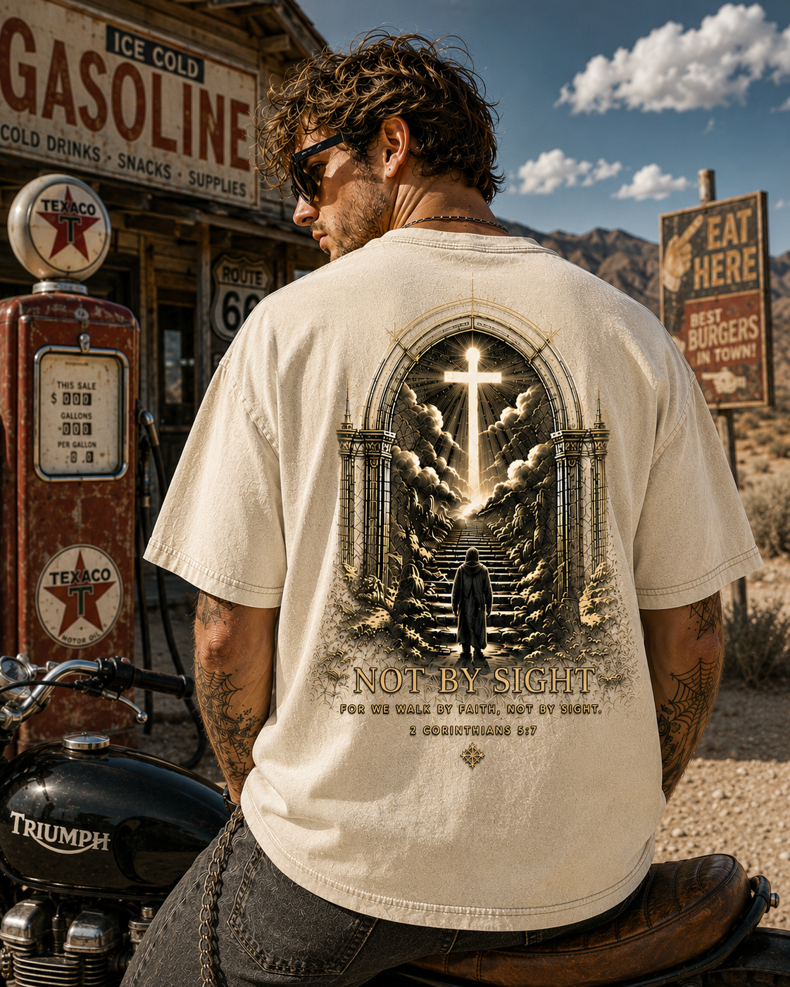 Not By Sight Vintage Faith Tee