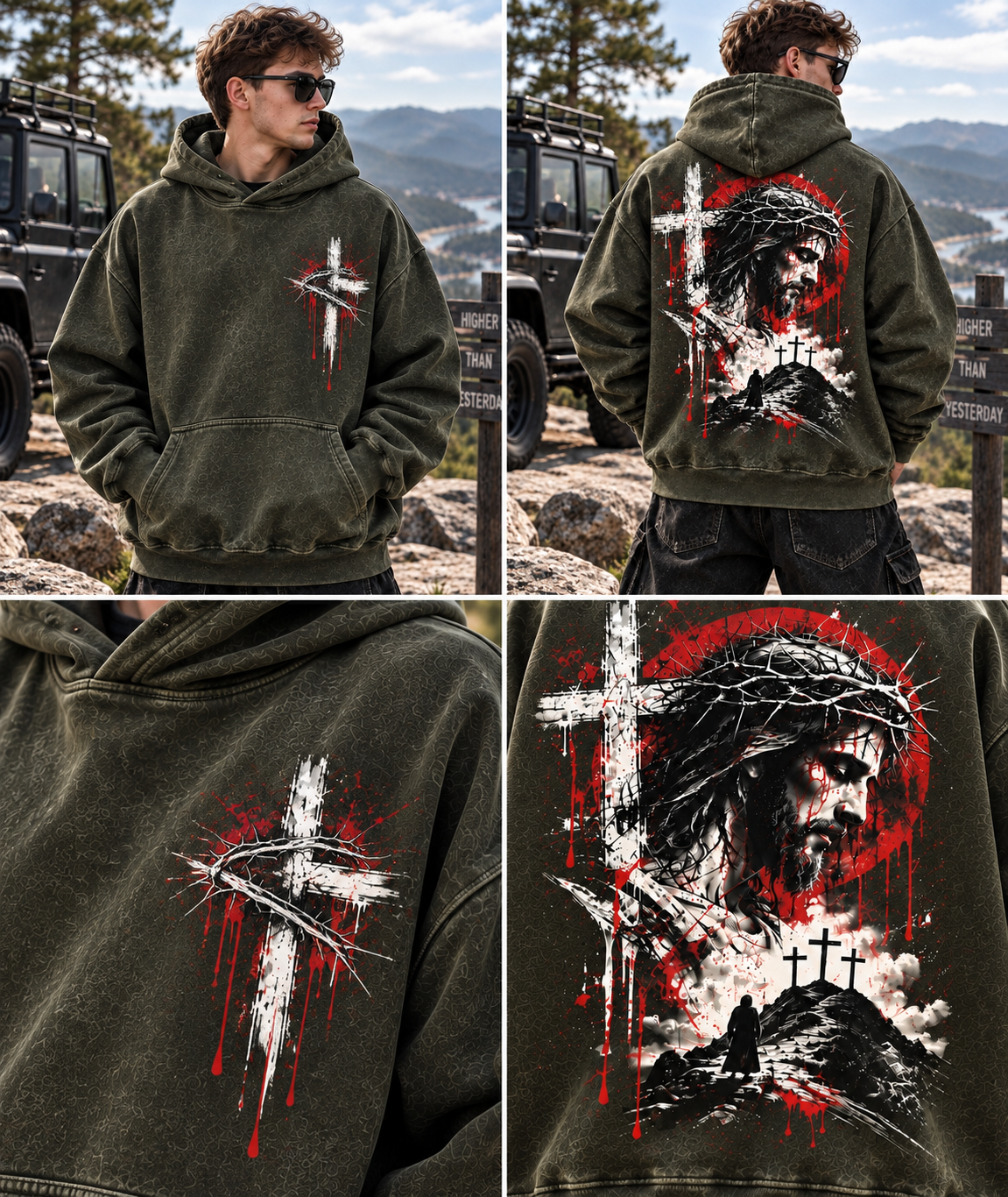 Faith & Cross Vintage Hoodie