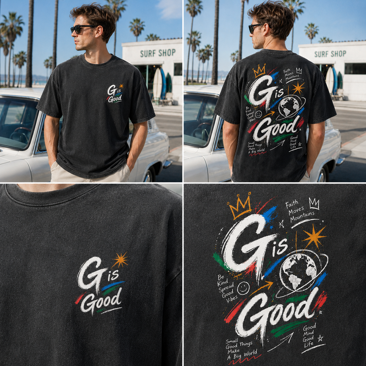 G Is Good Vintage Graphic Oversized T-Shirt