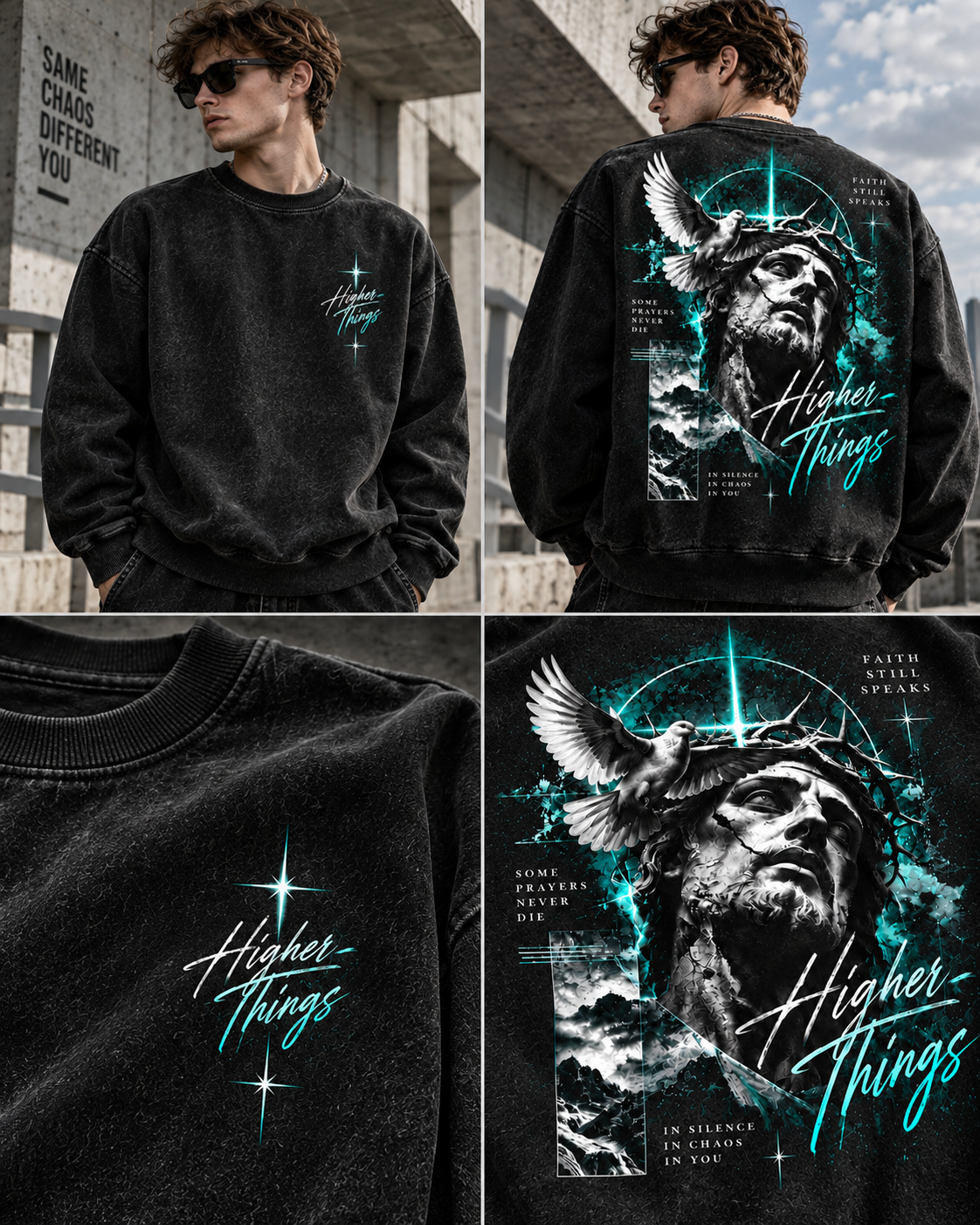 Higher Things Vintage Graphic Sweatshirt