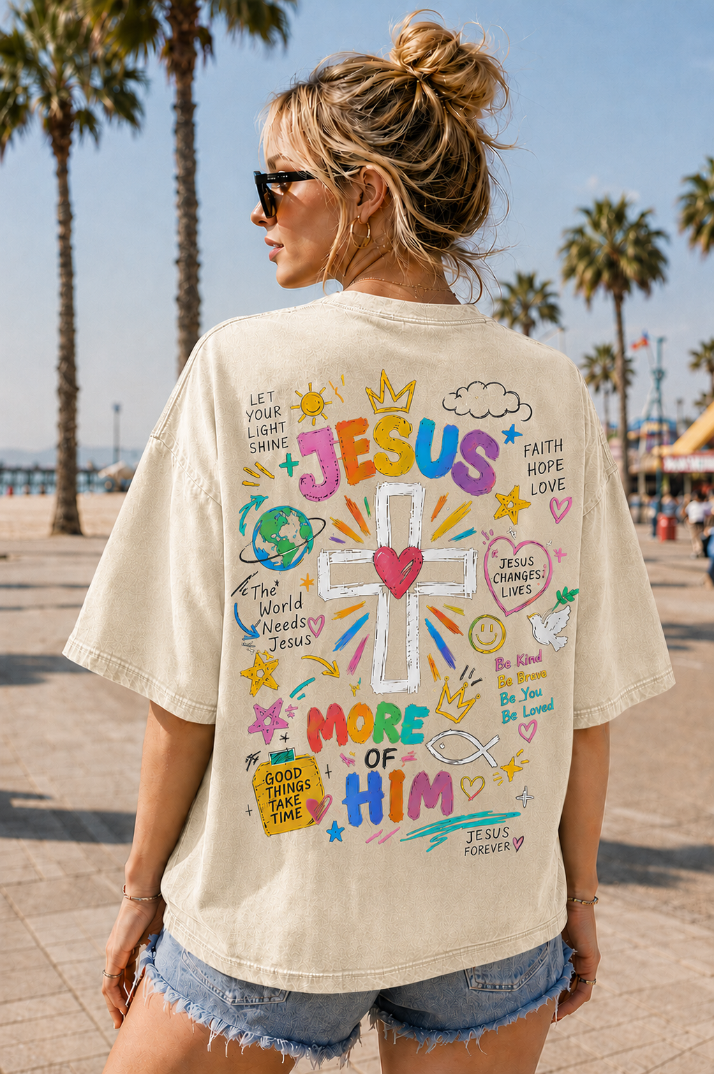 Vintage Jesus Cross Graphic Tee