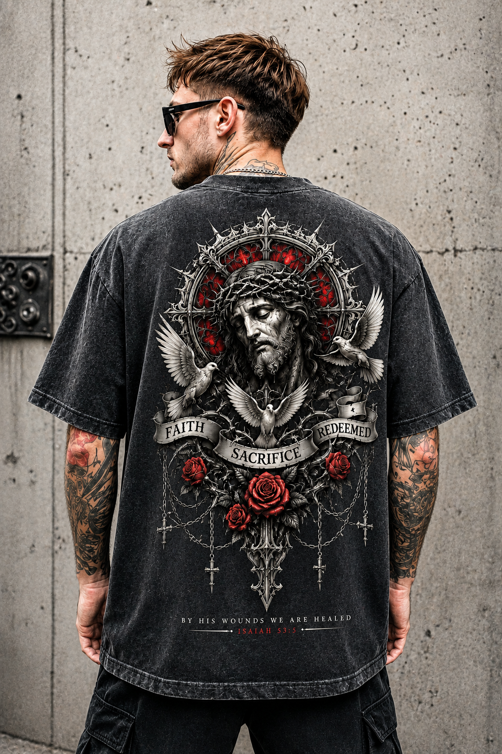 Faith Sacrifice Redeemed Vintage T-Shirt