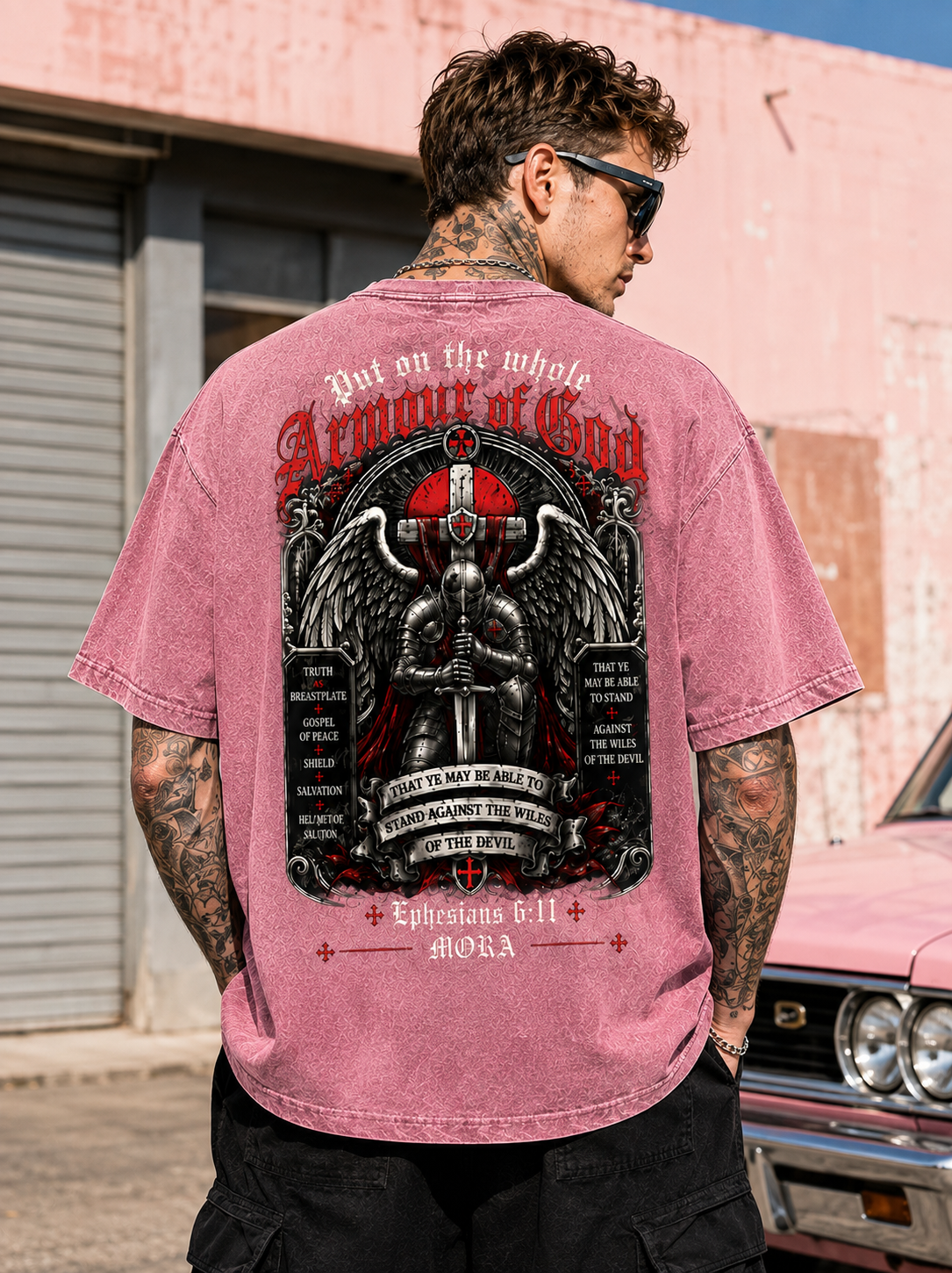 Armour of God Washed Black Tee