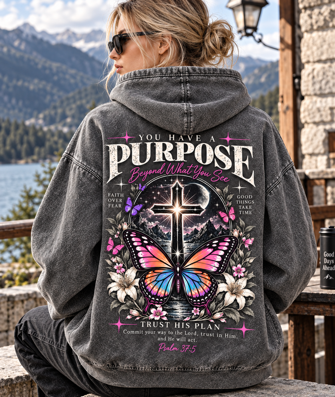Purpose Faith Hoodie – Vintage Christian Style