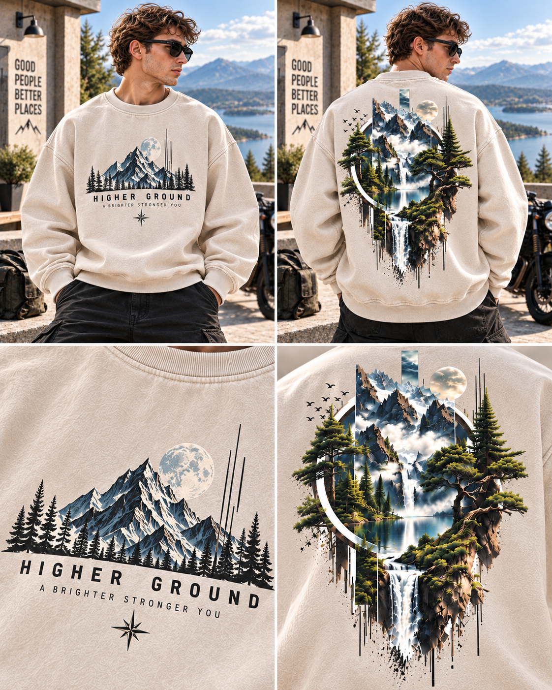 Higher Ground Mountain Vintage Sweatshirt