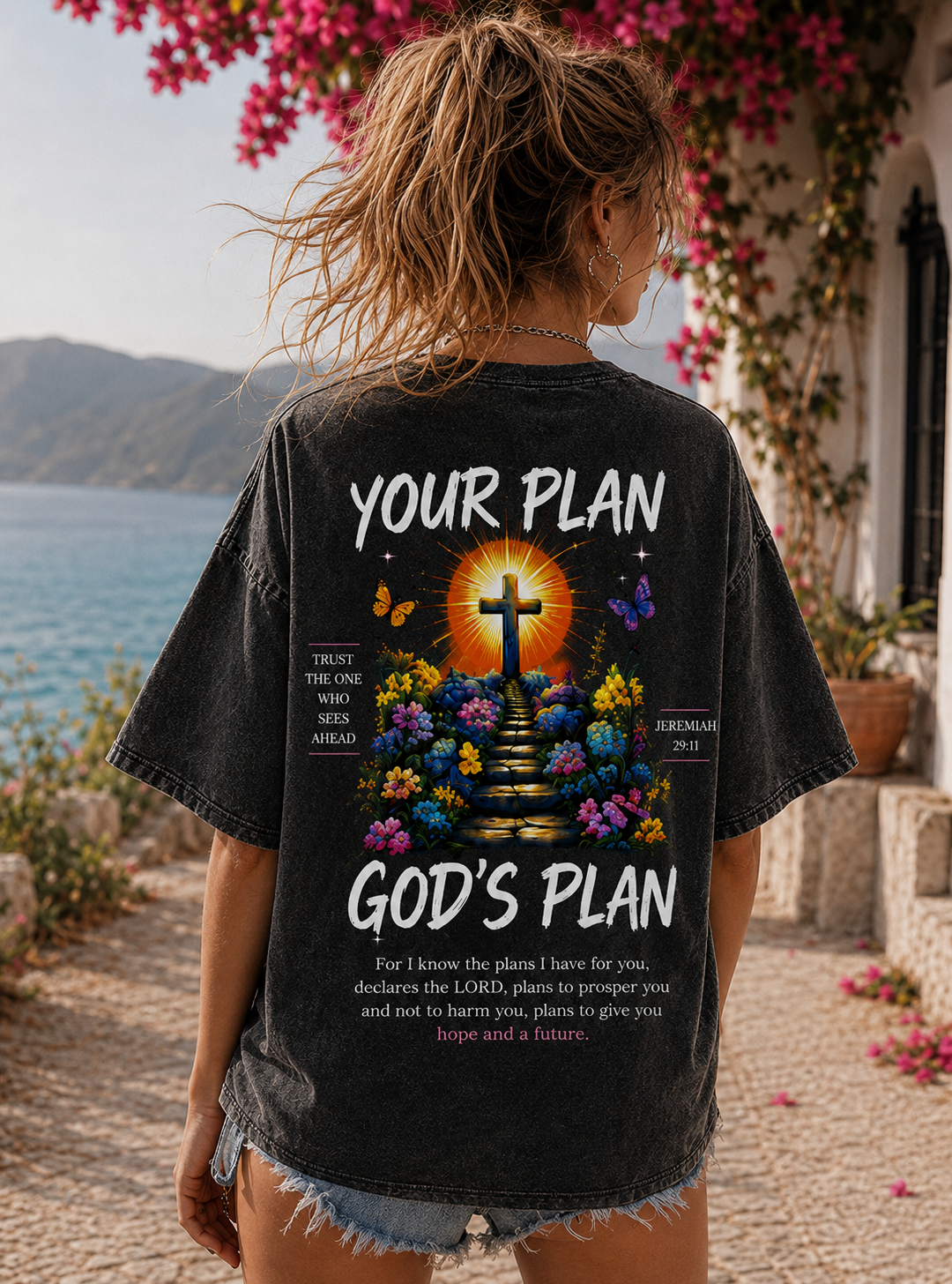 Your Plan God’s Plan Vintage Christian Graphic Tee
