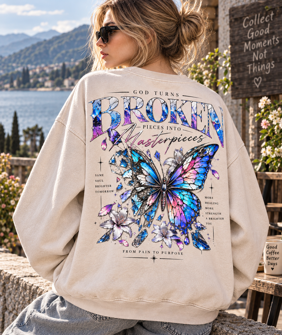 Broken Masterpieces – Butterfly Vintage Sweatshirt