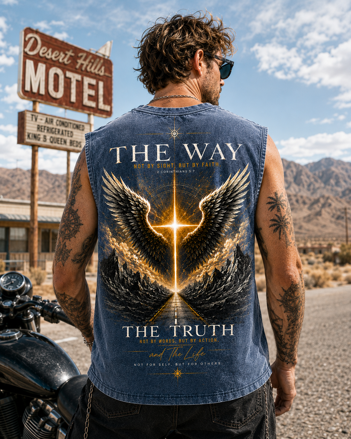 The Way – Vintage Faith Washed Black Tank