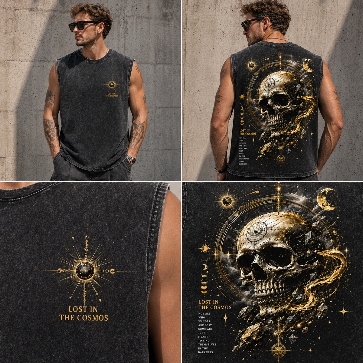 Cosmic Skull Washed Tee