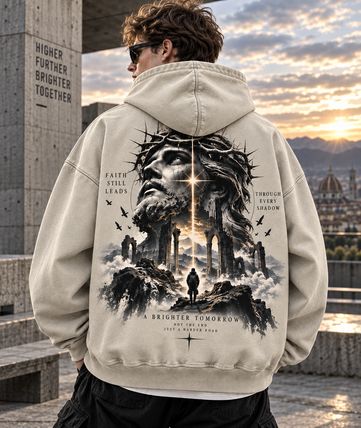 Faith Still Leads – Vintage Mountain Hoodie
