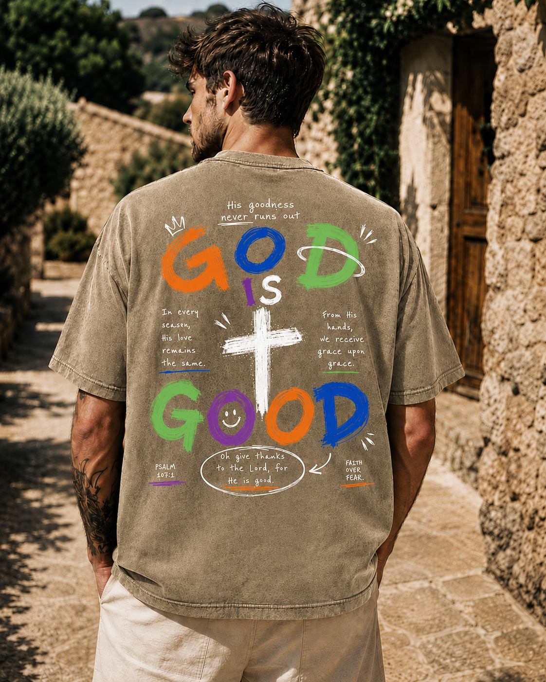 God Is Good Vintage Graphic T-Shirt