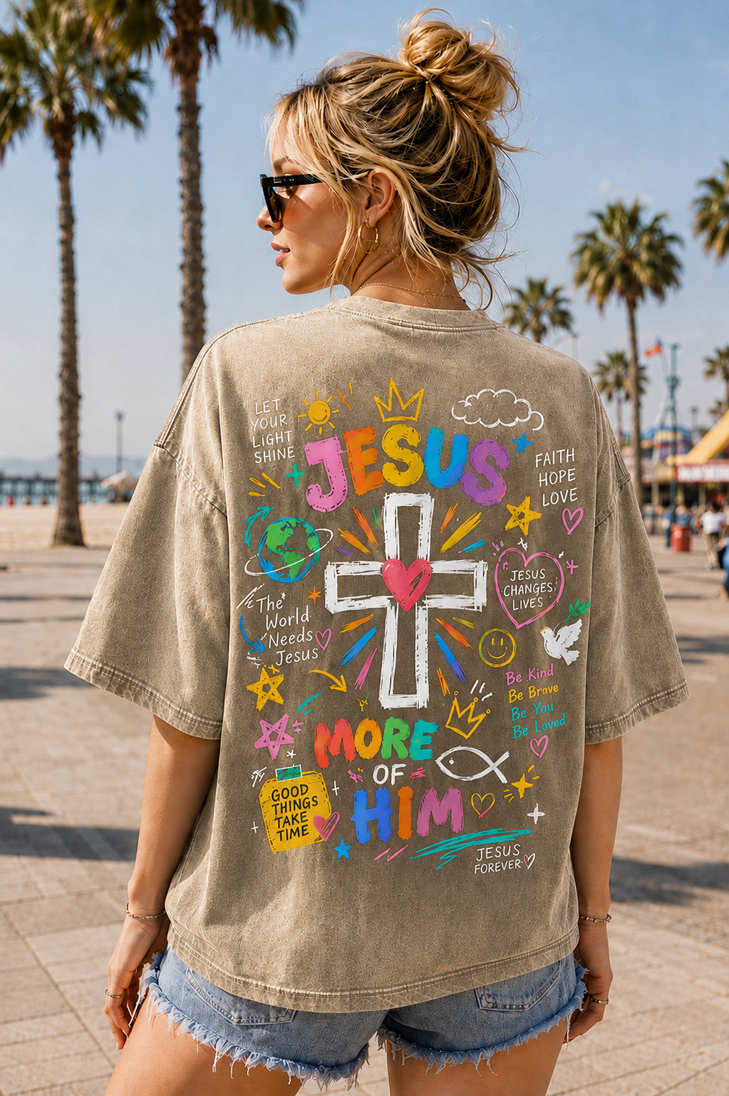 Vintage Jesus Cross Graphic Tee