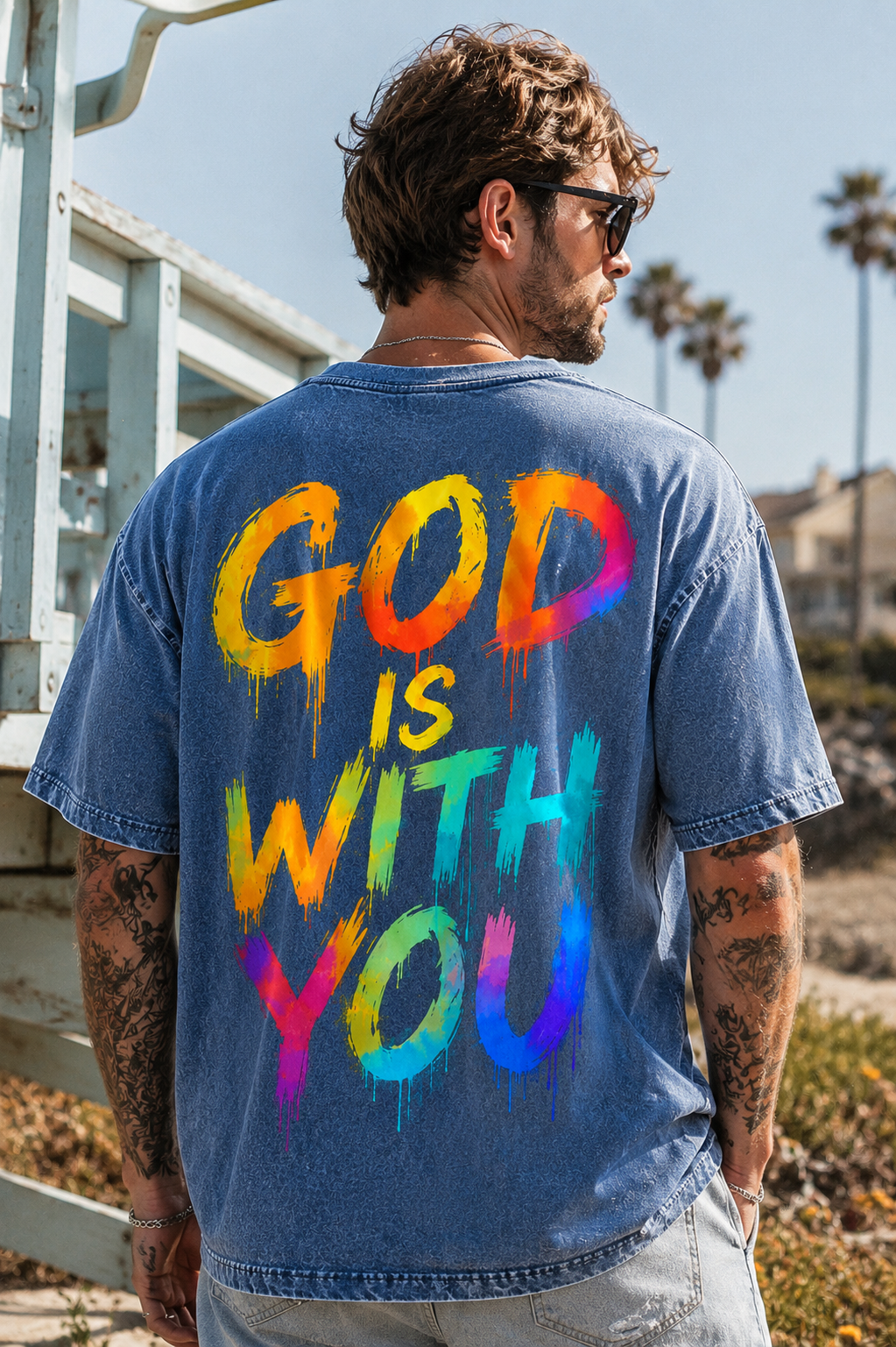 "God Is With You" Vintage T-Shirt