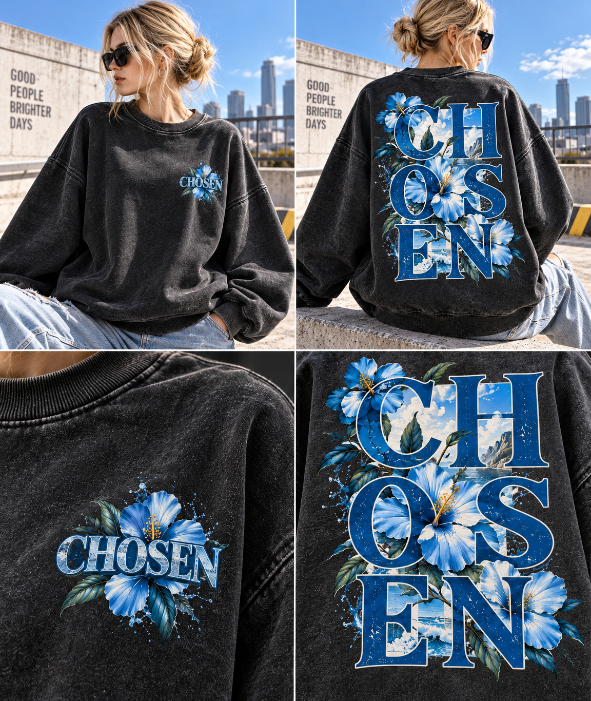 CHOSEN Floral Vintage Sweatshirt ๐บ