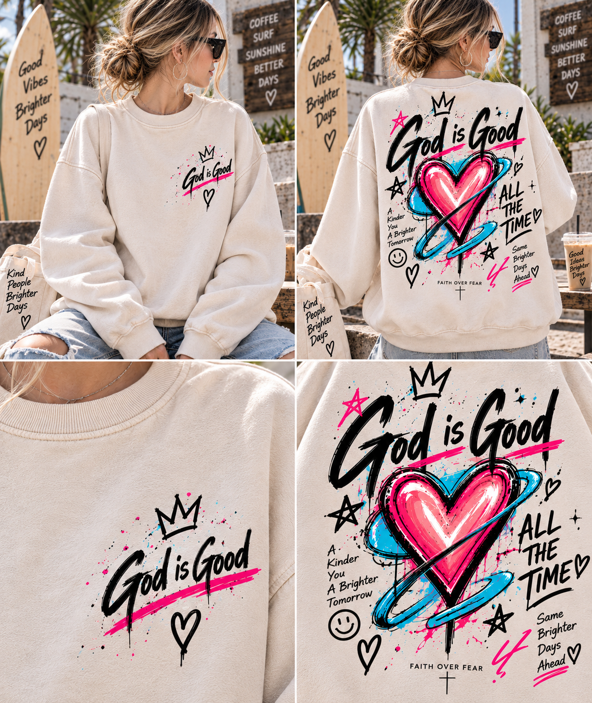 God Is Good – Faith Over Fear Sweatshirt